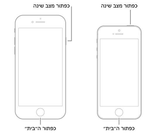 איך עושים אתחול למכשירים עם כפתור בית?